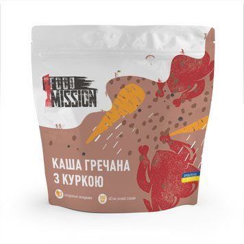 Каша гречана з курячим філе | !FEST FOOD MISSION 4820260630481 фото