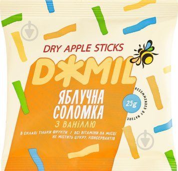 Соломка Яблучна з ваніллю Джміль 4820235151362 фото